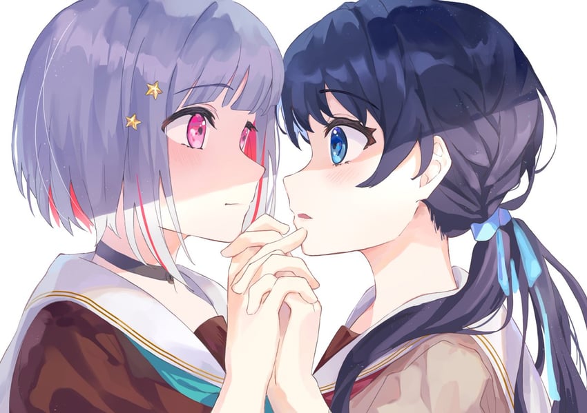 murano sayaka and yugiri tsuzuri (love live! and 1 more) drawn by aicfolg