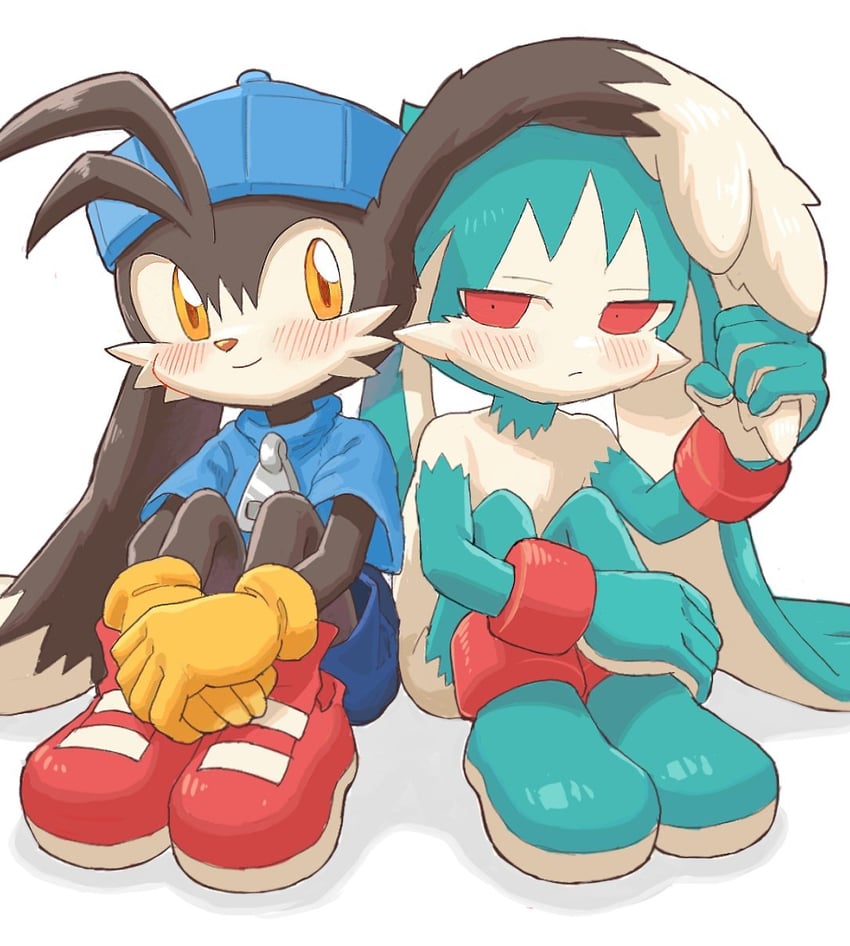 klonoa and king of sorrow (kaze no klonoa) drawn by amber_graygamma