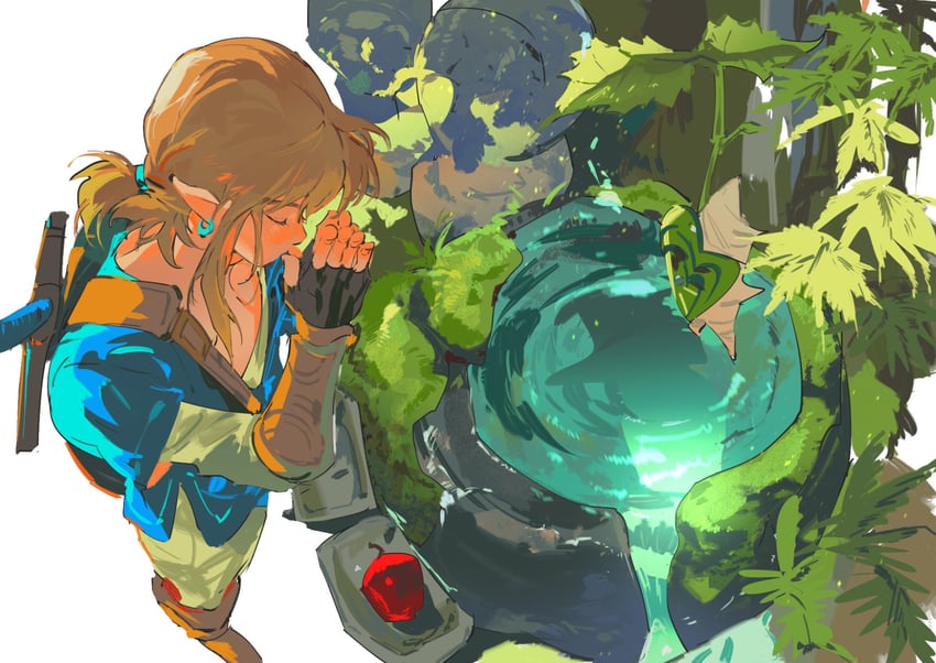 link (the legend of zelda and 1 more) drawn by atie1225