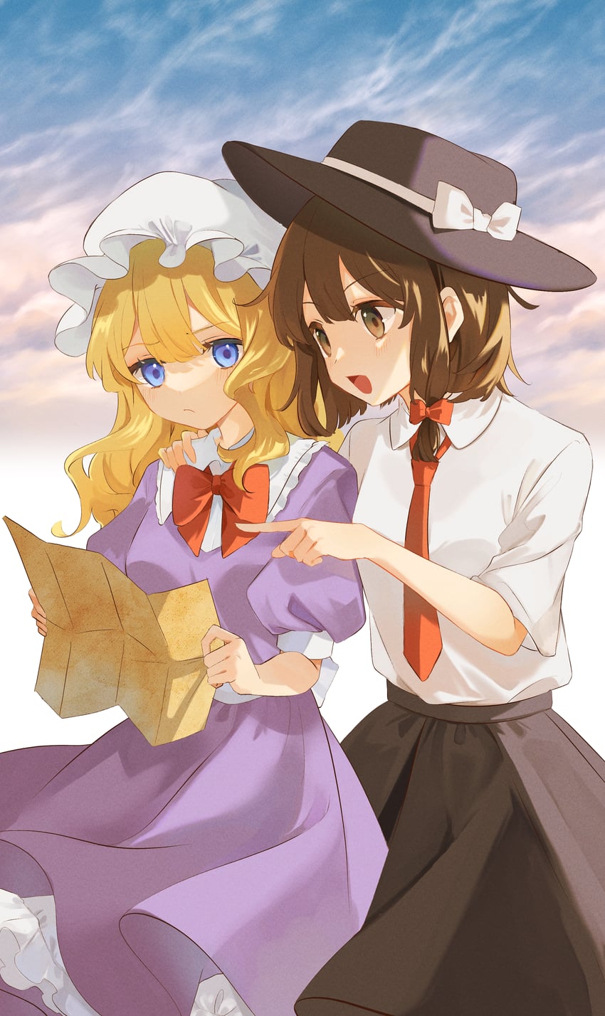 usami renko and maribel hearn (touhou) drawn by kurase_m