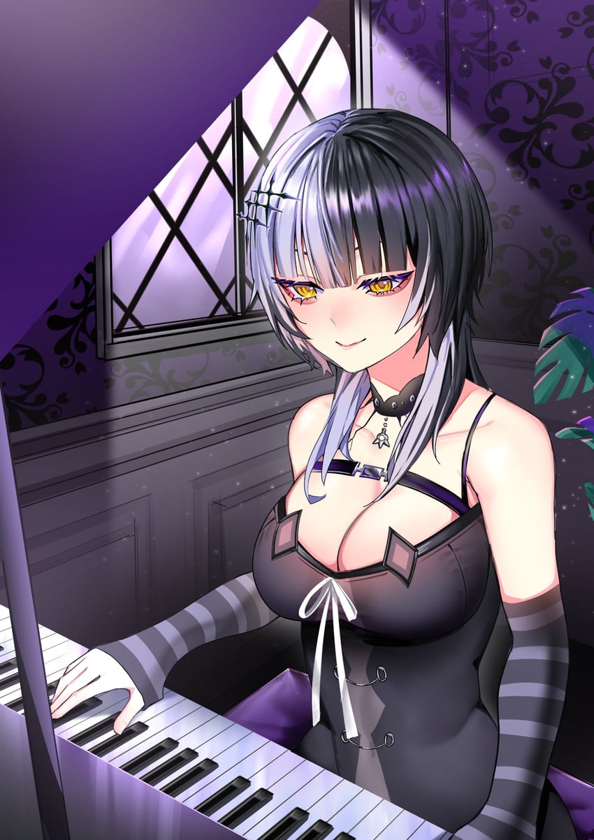 shiori novella (hololive and 1 more) drawn by vandel_six