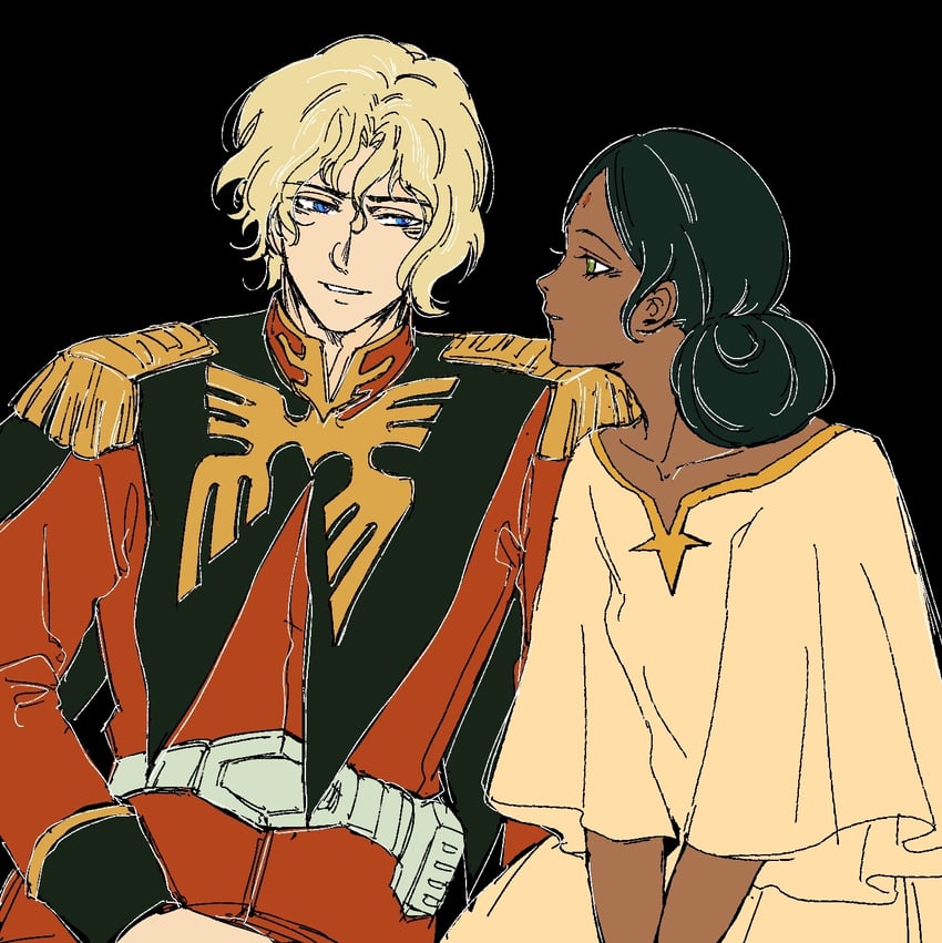 char aznable and lalah sune (gundam and 1 more) drawn by lucy442684