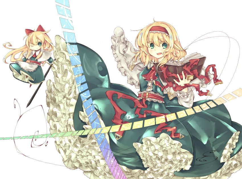 alice margatroid and shanghai doll (touhou) drawn by yuki_sasame