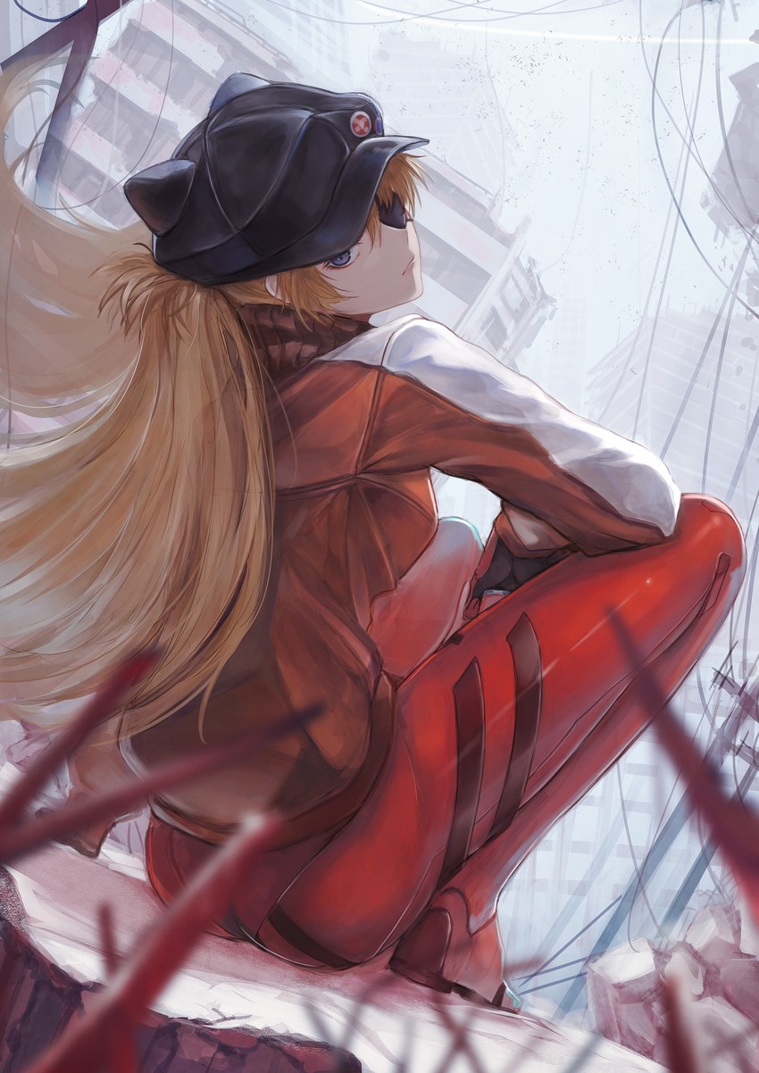 souryuu asuka langley (neon genesis evangelion and 2 more) drawn by marumoru