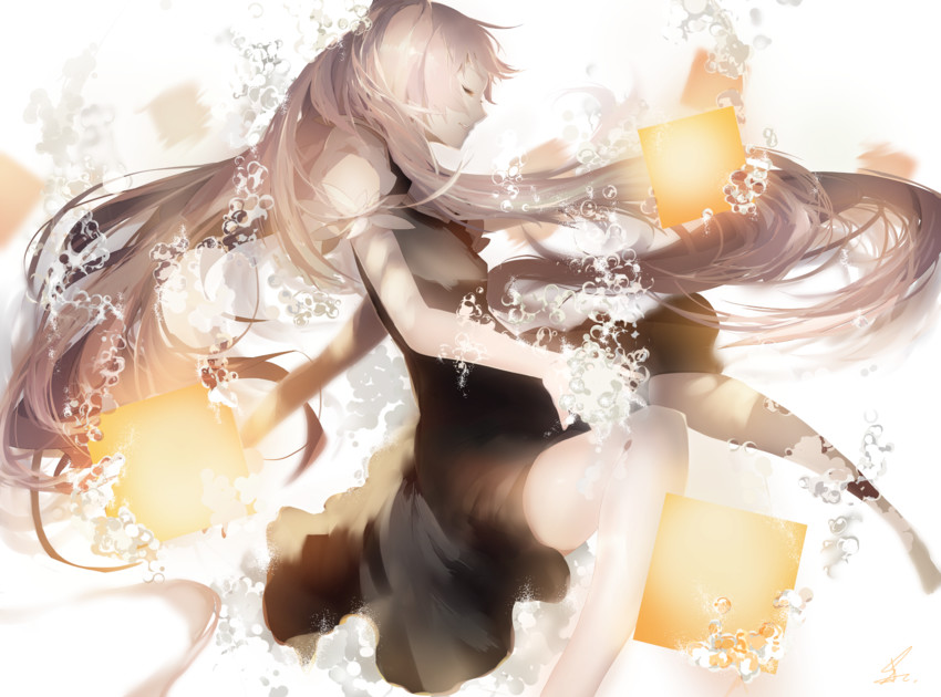 hatsune miku (vocaloid and 1 more) drawn by saihate_(d3)