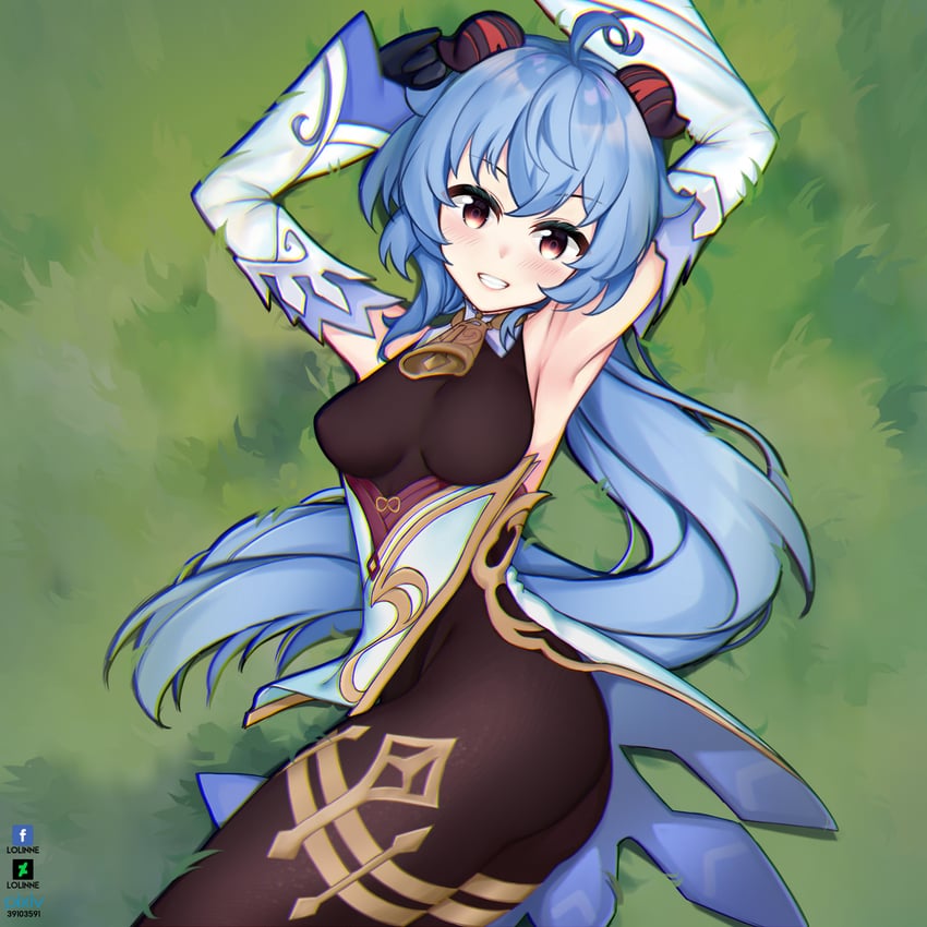 ganyu (genshin impact) drawn by lolinnez.