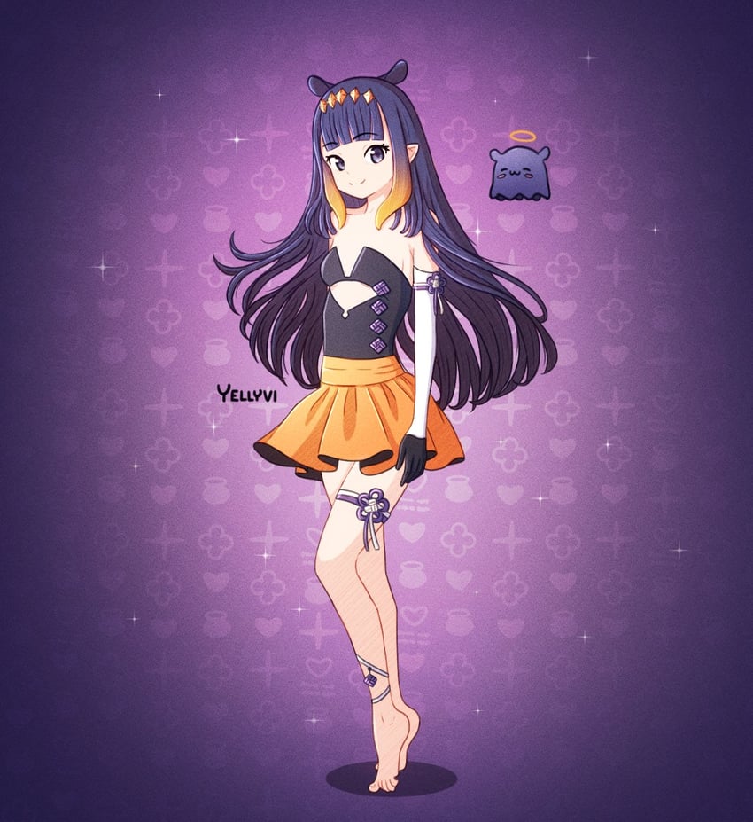 ninomae ina'nis and takodachi (hololive and 1 more) drawn by yellyvi
