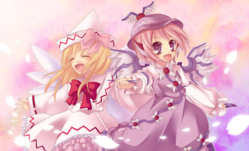 mystia lorelei and lily white (touhou) drawn by kaza