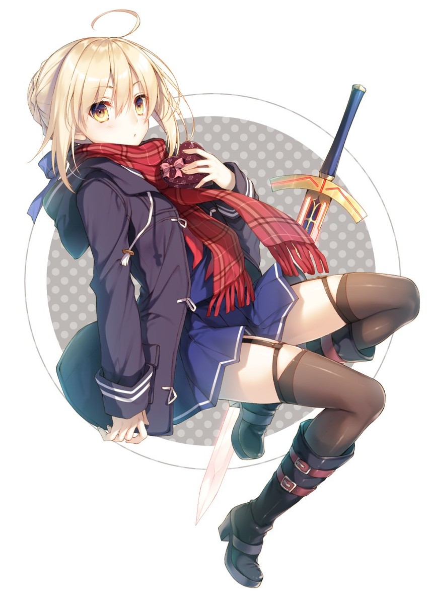 artoria pendragon and mysterious heroine x alter (fate and 1 more) drawn by toosaka_asagi