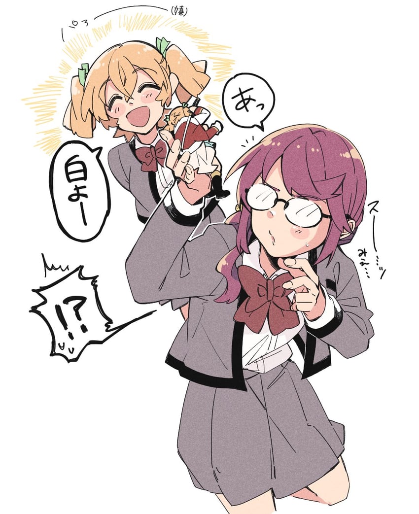daiba nana and hoshimi junna (shoujo kageki revue starlight) drawn by bbr_brbr