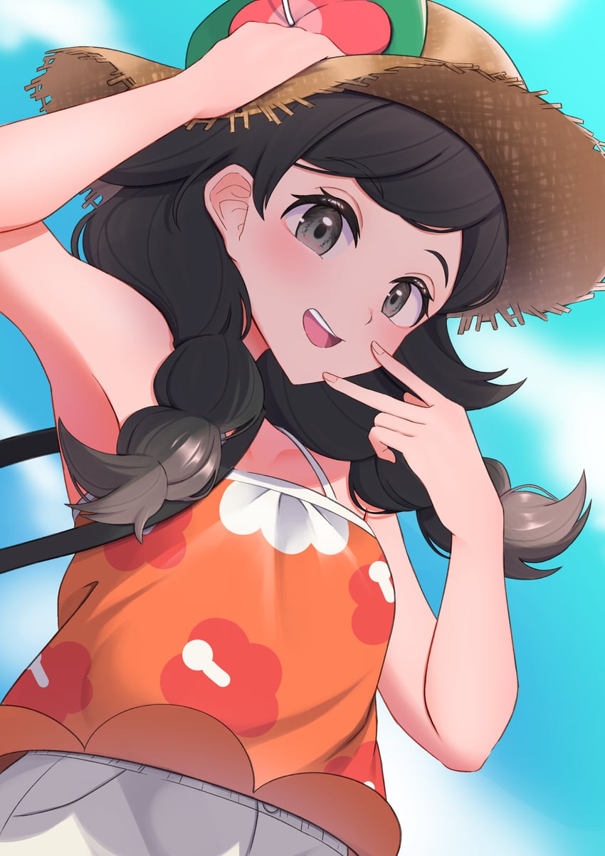 selene (pokemon and 1 more) drawn by mochitaro_(mothitaroo)