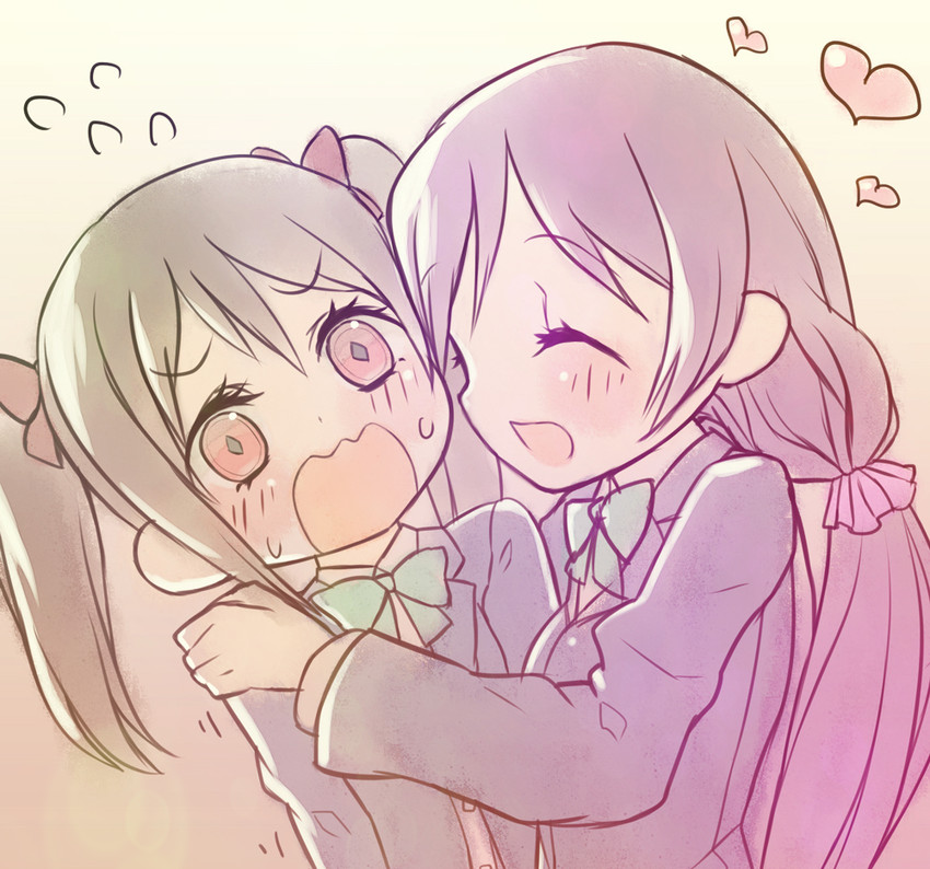 tojo nozomi and yazawa nico (love live! and 1 more) drawn by tank_(artist)