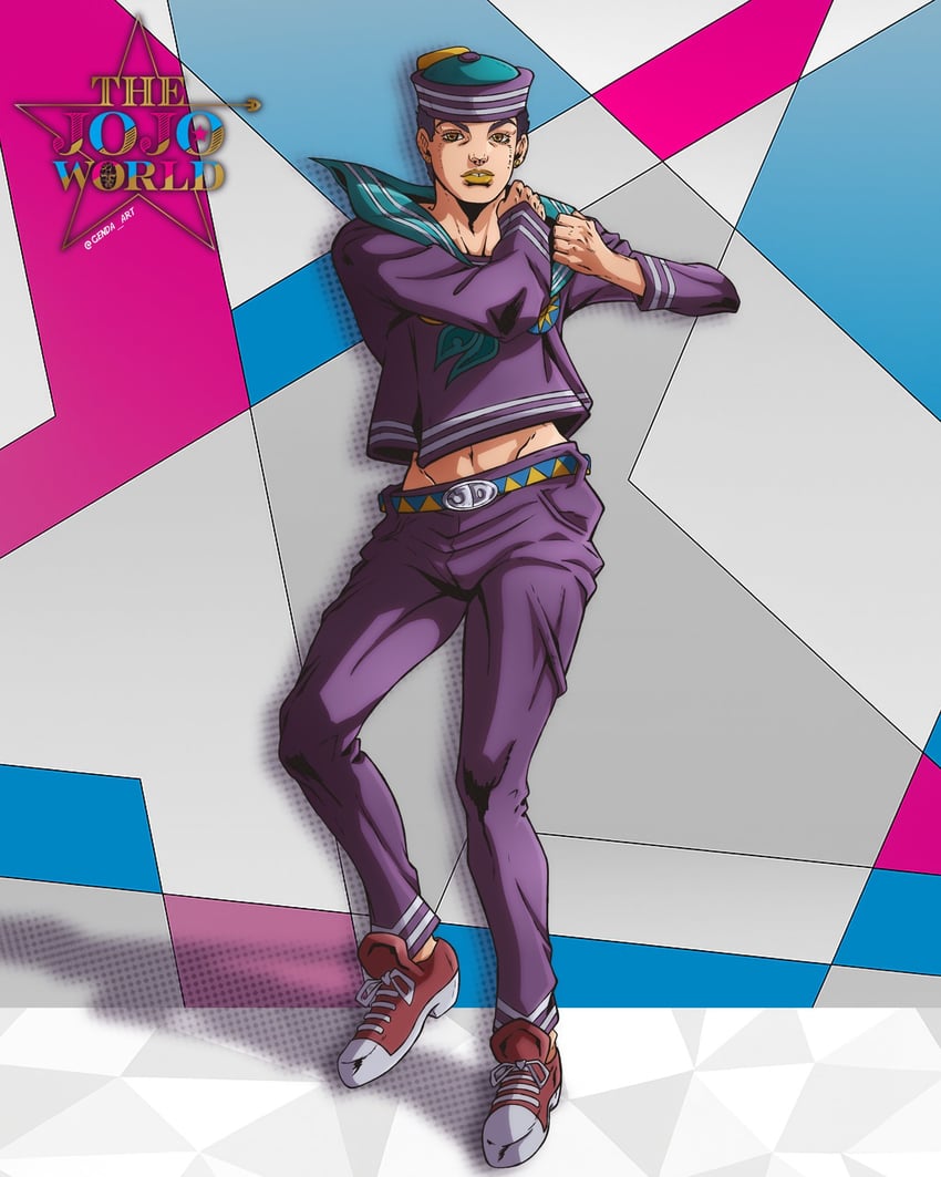 higashikata josuke (jojo no kimyou na bouken and 1 more) drawn by genda_art