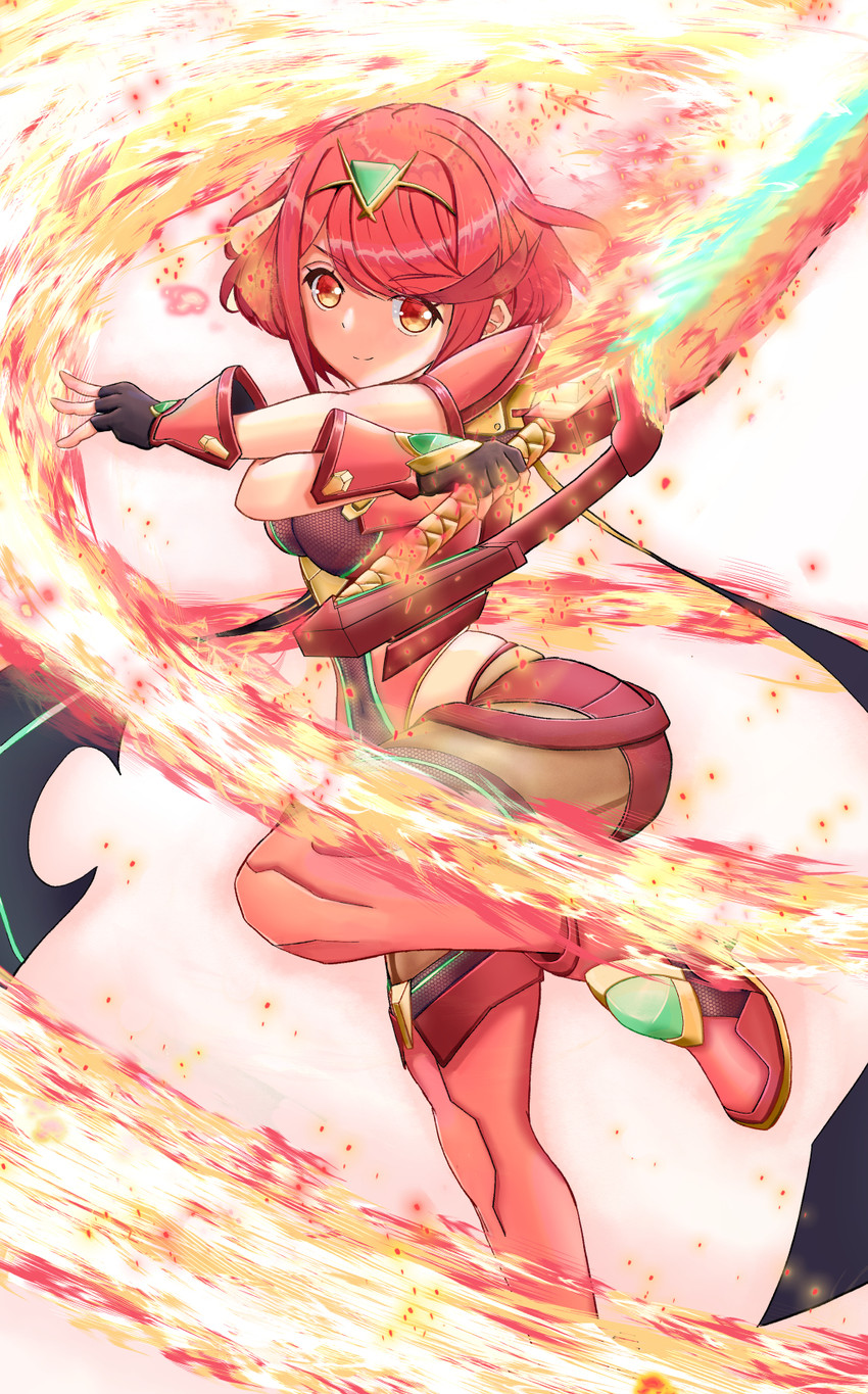 pyra (xenoblade chronicles and 2 more) drawn by inuneco