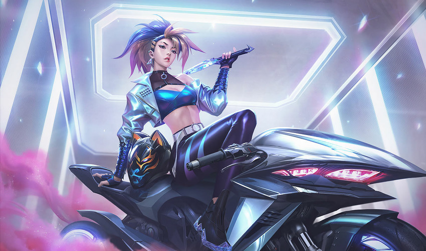 akali and k/da all out akali (league of legends) drawn by chengwei_pan