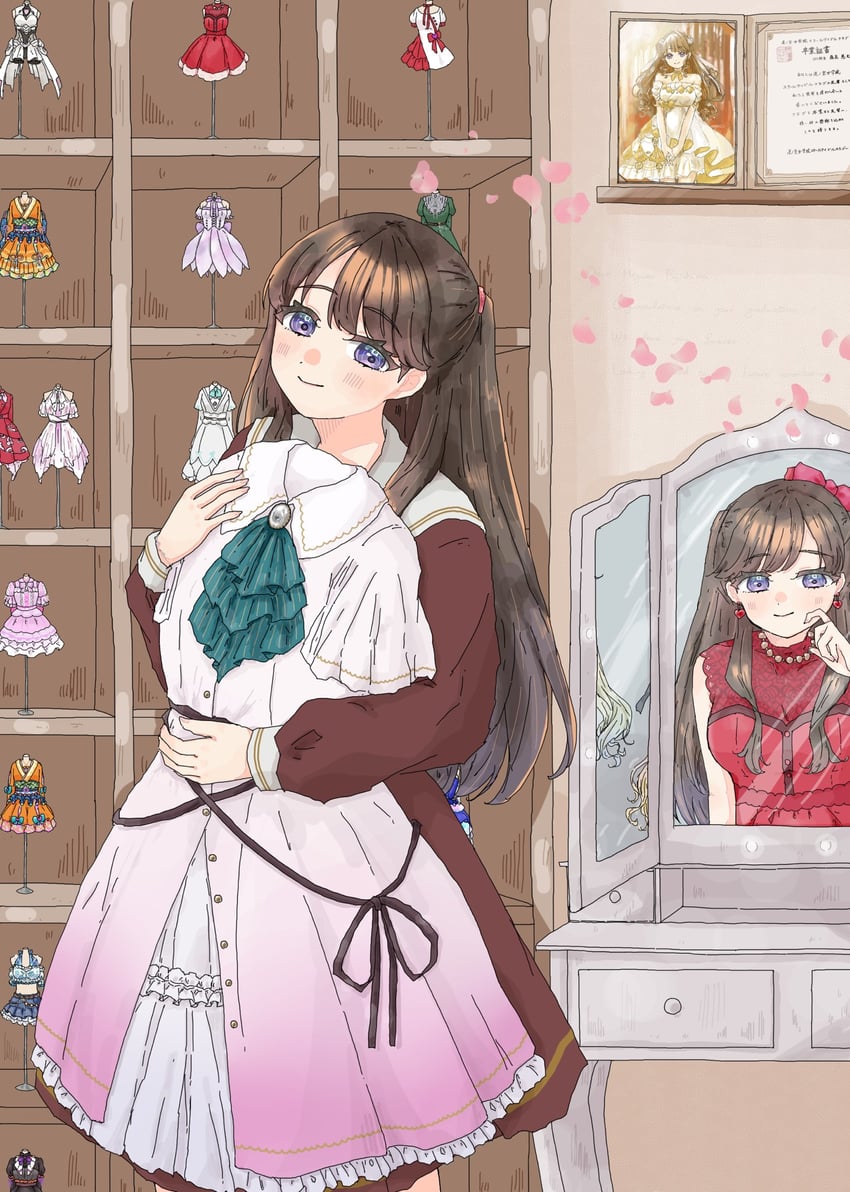 fujishima megumi, osawa rurino, and anyoji hime (love live! and 1 more) drawn by skp1cnqfehmpasi