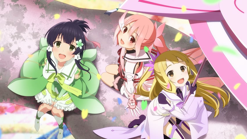 yuuki yuuna, yanase mai, nogi sonoko, and inubouzaki itsuki (yuusha de aru and 3 more)