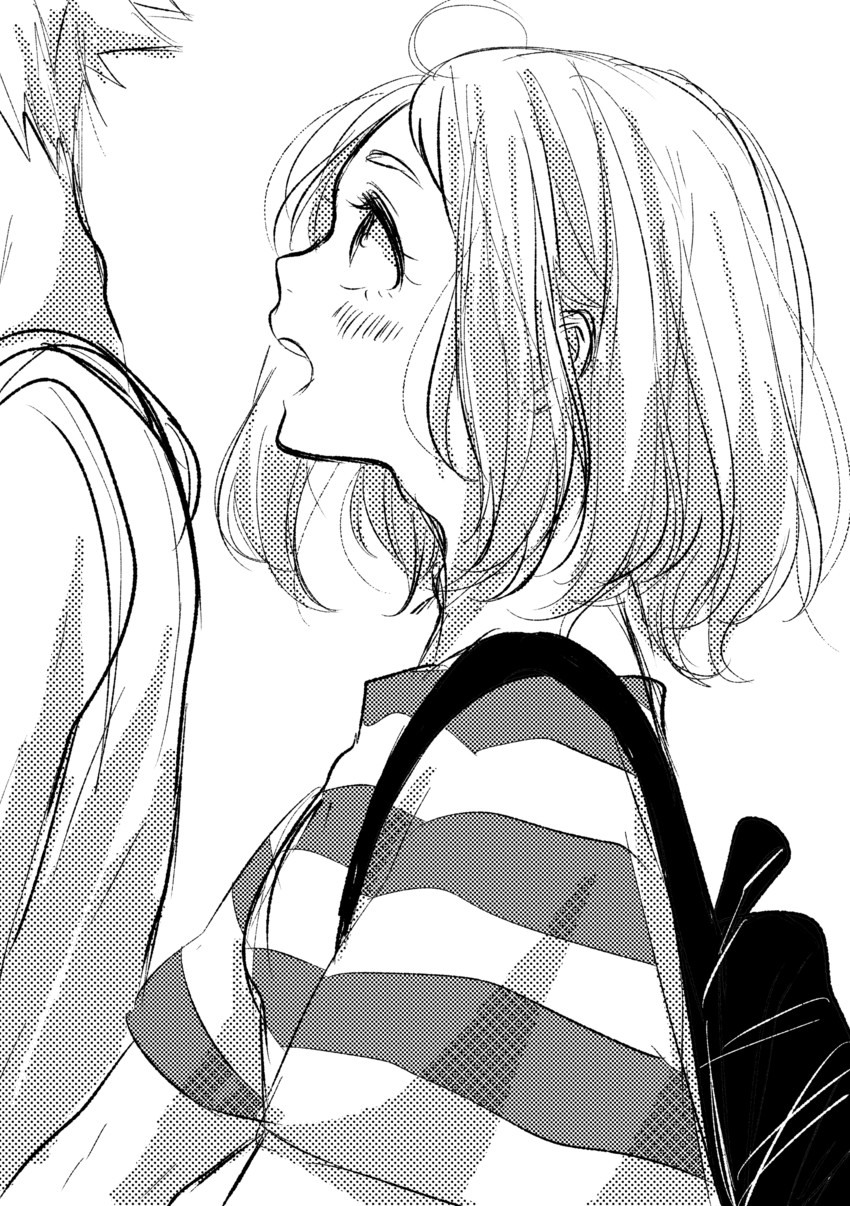 bakugou katsuki and uraraka ochaco (boku no hero academia) drawn by nanao_(skb48_n)