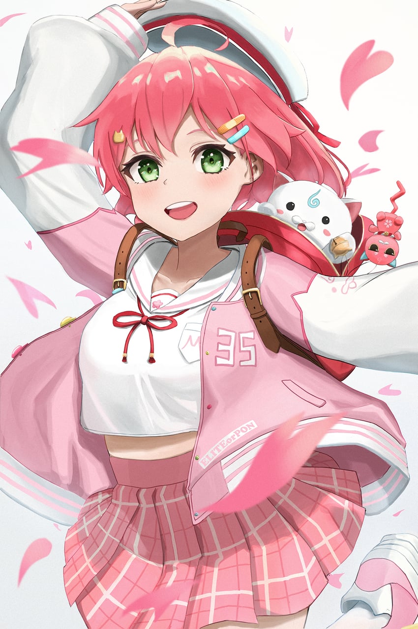 sakura miko, 35p, and kintoki (hololive) drawn by hagane_(hagane1212)