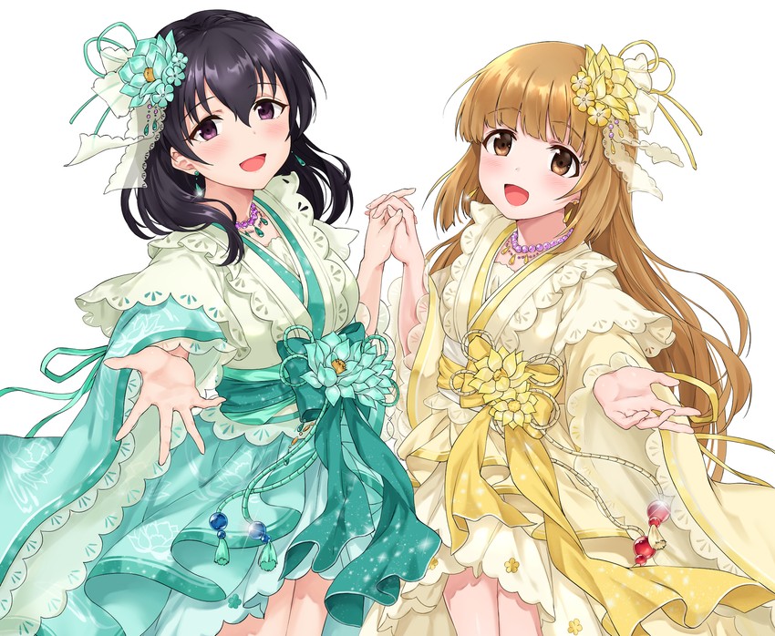 yorita yoshino and fujiwara hajime (idolmaster and 2 more) drawn by sirurabbit