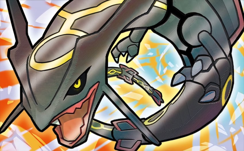 rayquaza (pokemon and 1 more) drawn by saitou_naoki
