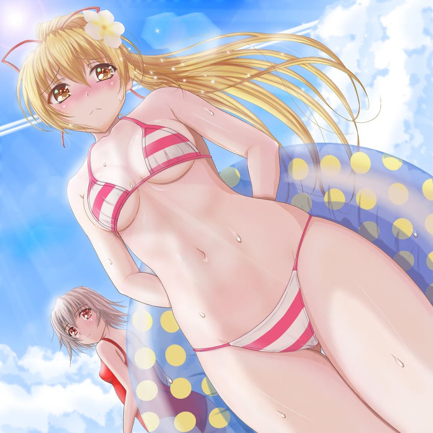tsukishiro hikari and fujimiya nozomi (wind a breath of heart) drawn by h.i.t_(59-18-45)