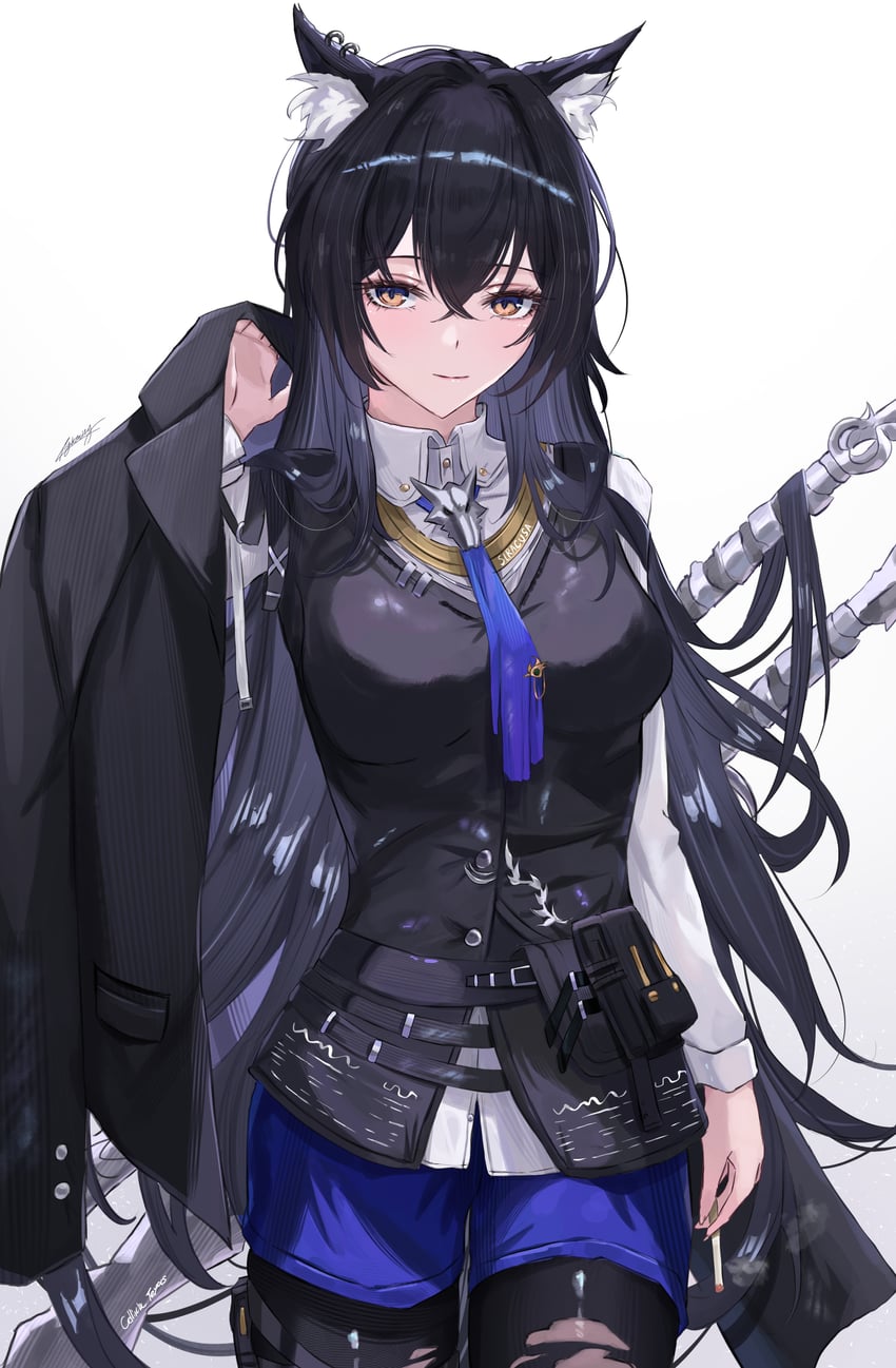 texas and texas the omertosa (arknights) drawn by miya-chan_(lightning0730)