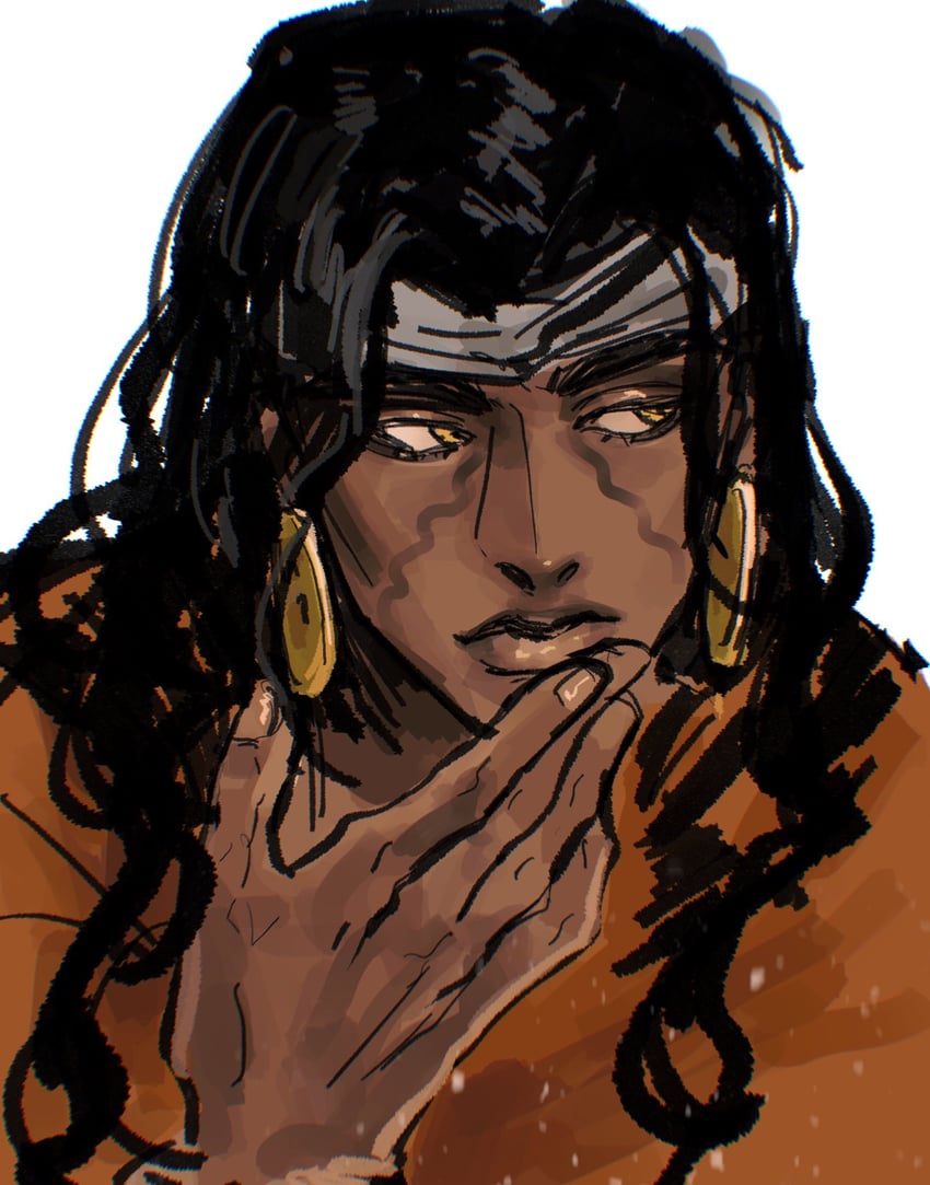 mohammed avdol (jojo no kimyou na bouken and 1 more) drawn by jettydaze
