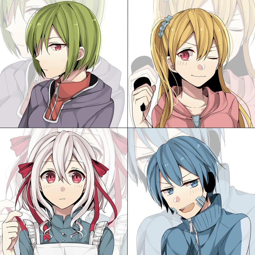 kozakura marry, kido tsubomi, ene, and kisaragi momo (kagerou project) drawn by natsuko_(mtmt1121)