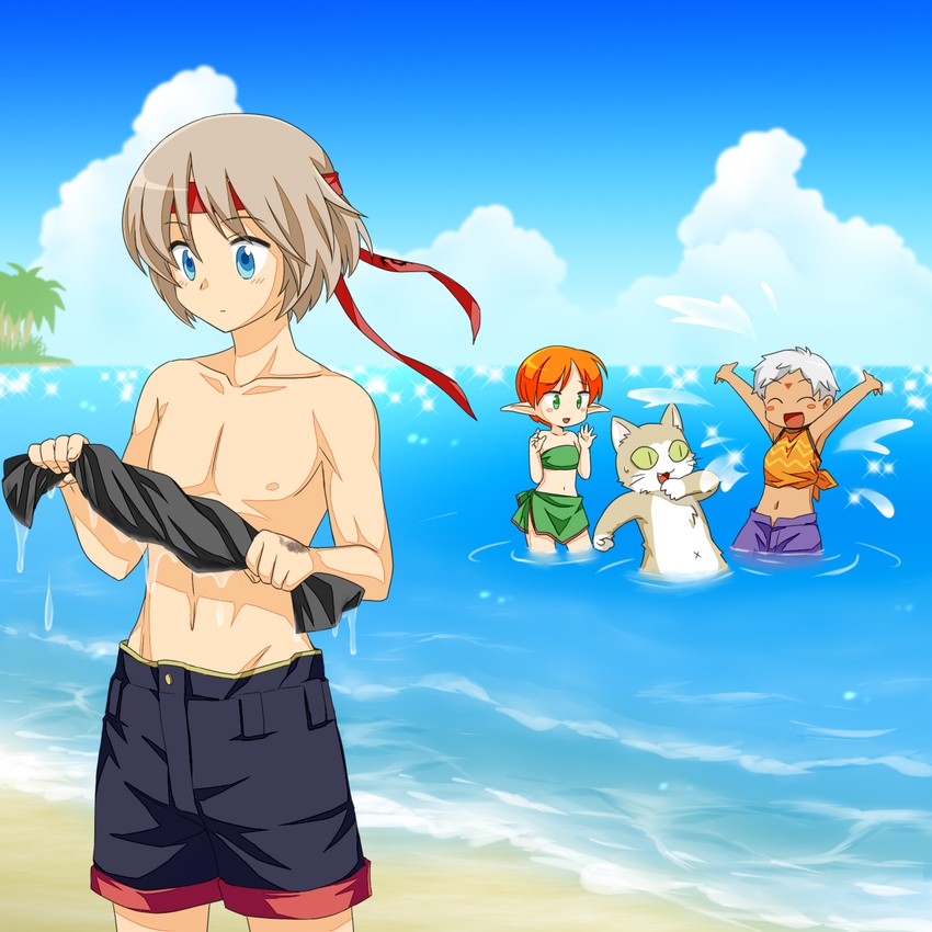 lazlo, paula, jewel, and chiepoo (gensou suikoden and 1 more) drawn by ham_pon