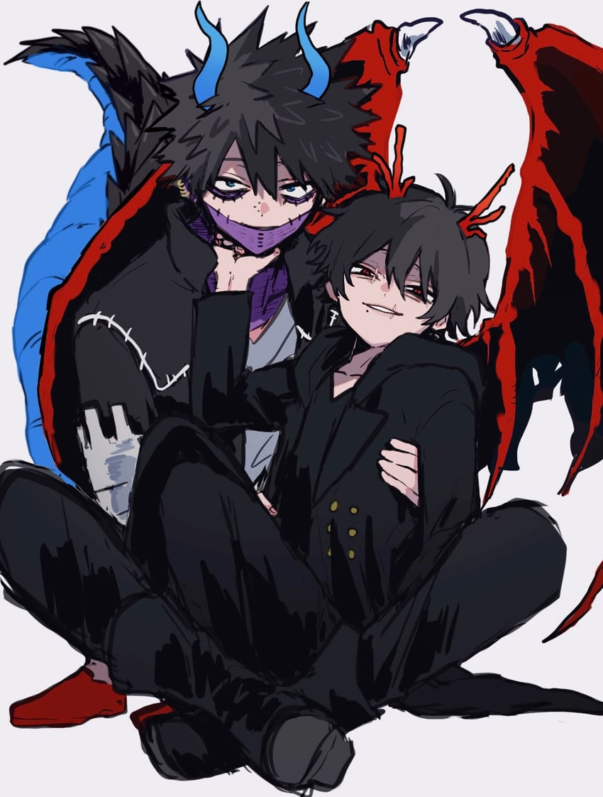 dabi and shigaraki tomura (boku no hero academia) drawn by ametaro_(ixxxzu)