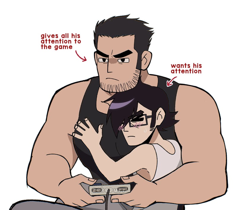 lucas lee and gideon graves (scott pilgrim and 1 more) drawn by zeke_(zekepurr)