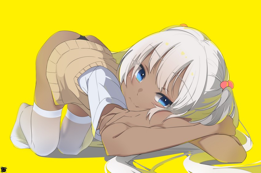 kasshoku-chan (original) drawn by unimon_e