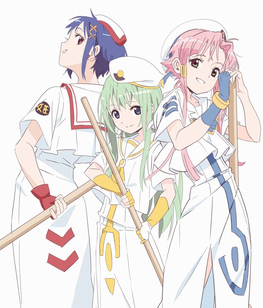 mizunashi akari, alice carroll, and aika granzchesta (aria) drawn by flask00