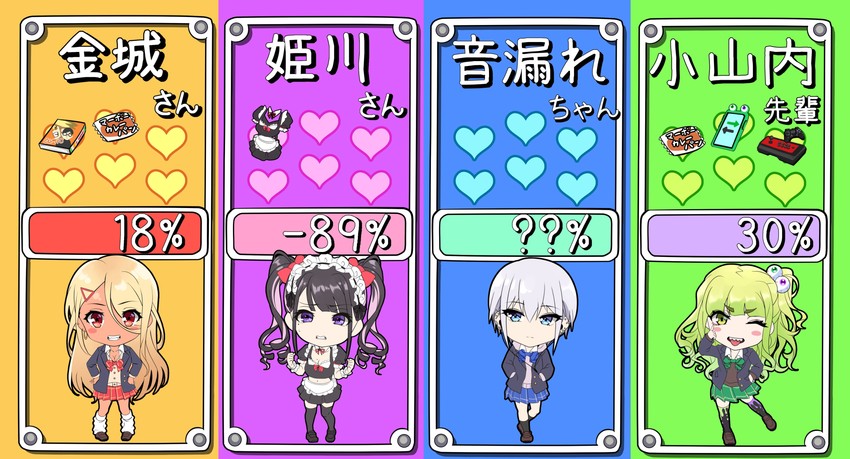 osanai, kinjyou, otomore, and himekawa (original and 2 more) drawn by shashaki