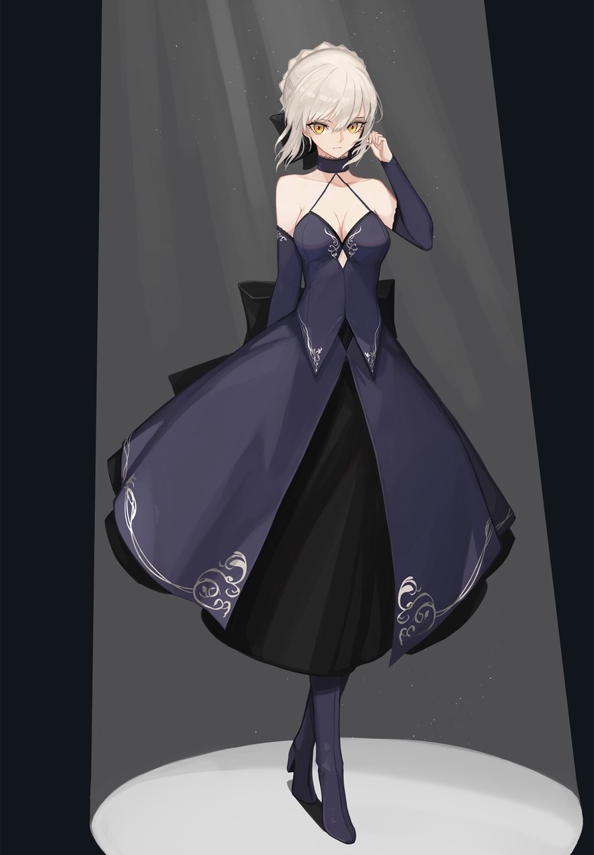 artoria pendragon and saber alter (fate and 1 more) drawn by rikui_(rella2930)