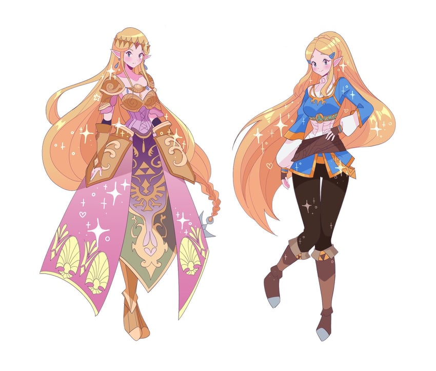 princess zelda (the legend of zelda and 2 more) drawn by meowwniz