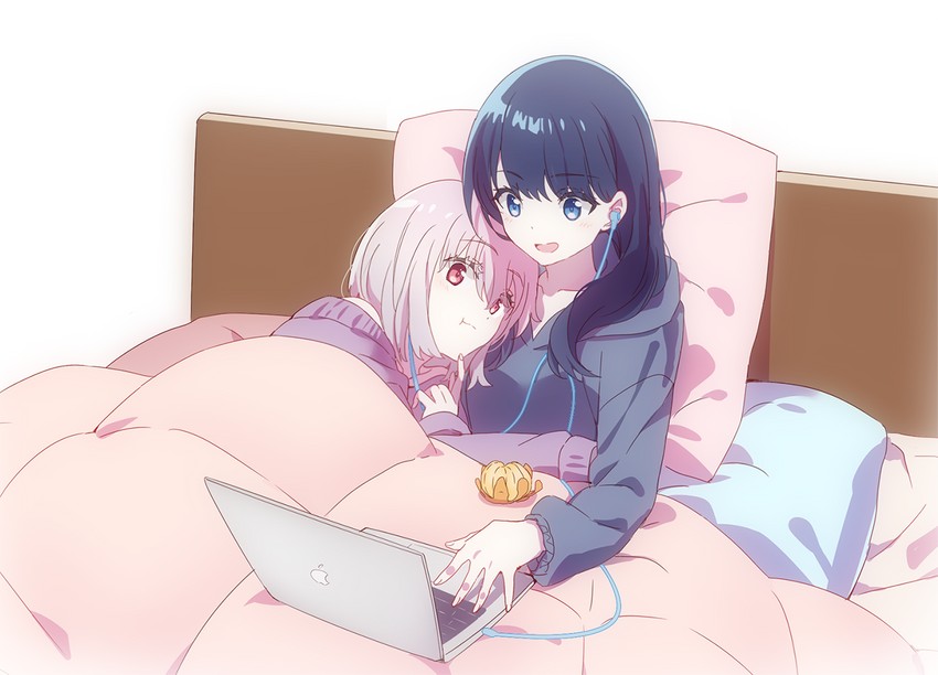 takarada rikka and shinjou akane (gridman universe and 2 more) drawn by usamin_(megumikira)