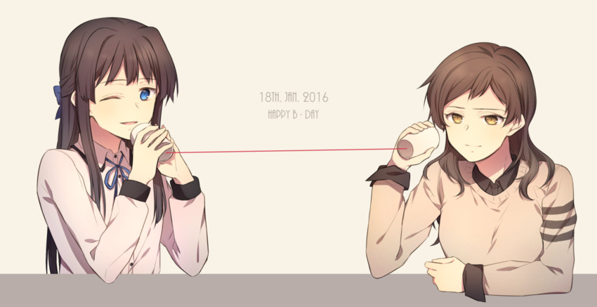 kitazawa shiho and mogami shizuka (idolmaster and 1 more) drawn by pclbang