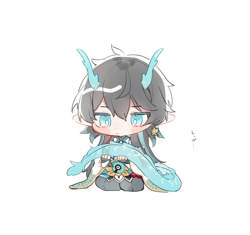dan heng (honkai and 1 more) drawn by mokyuko