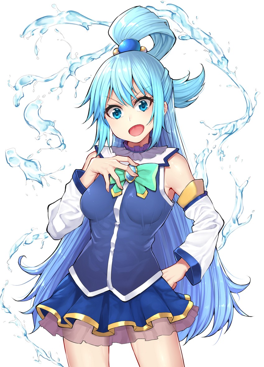 aqua (kono subarashii sekai ni shukufuku wo!) drawn by mikan_(chipstar182)
