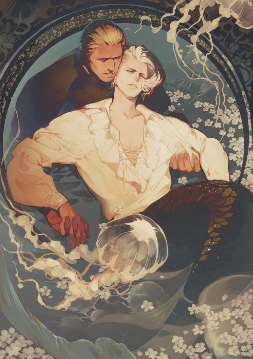 leon s. kennedy and jack krauser (resident evil and 1 more) drawn by vetania