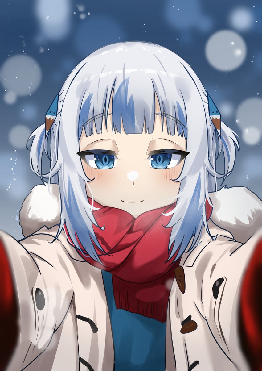 gawr gura (hololive and 1 more) drawn by rebelium