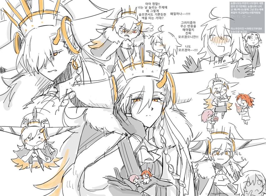 mash kyrielight, fujimaru ritsuka, kotomine kirei, olga marie animusphere, u-olga marie, and 1 more (fate and 1 more) drawn by xs0z05wxzb52697