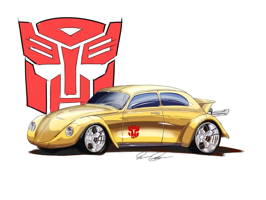 bumblebee (transformers and 1 more) drawn by 94eliasdesign