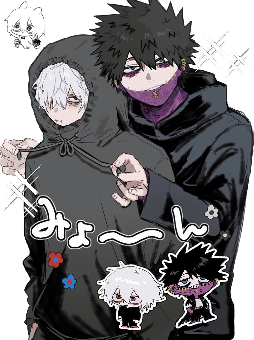 dabi and shigaraki tomura (boku no hero academia) drawn by ametaro_(ixxxzu)