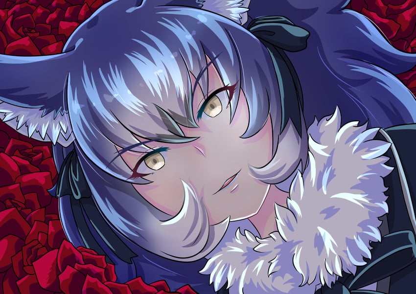 dire wolf (kemono friends and 1 more) drawn by tutti_tutio
