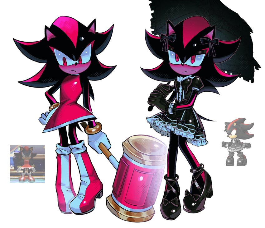 shadow the hedgehog and amy rose (sonic and 1 more) drawn by sa1k_a