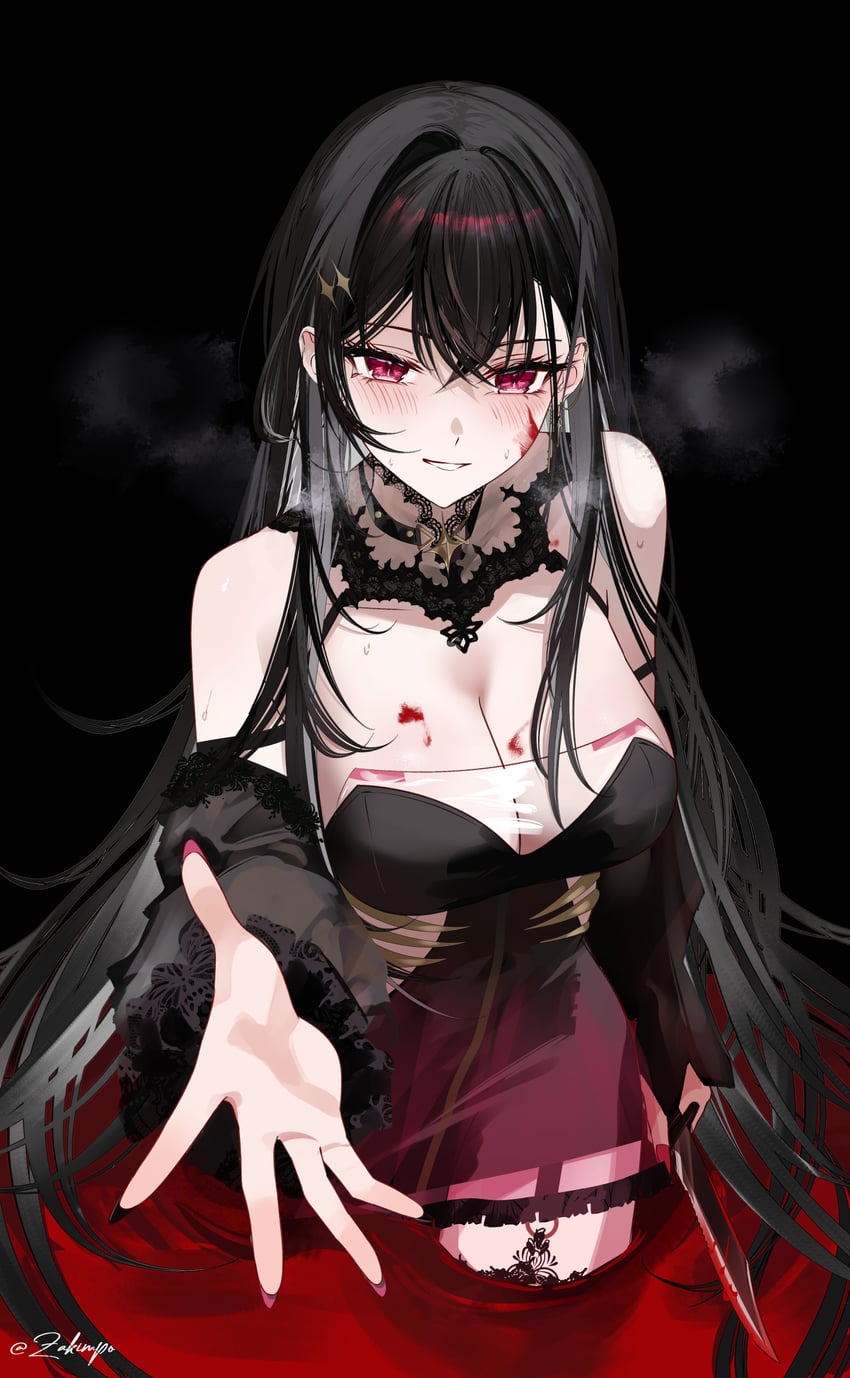 kuroha arya (vspo! and 1 more) drawn by zakimpo