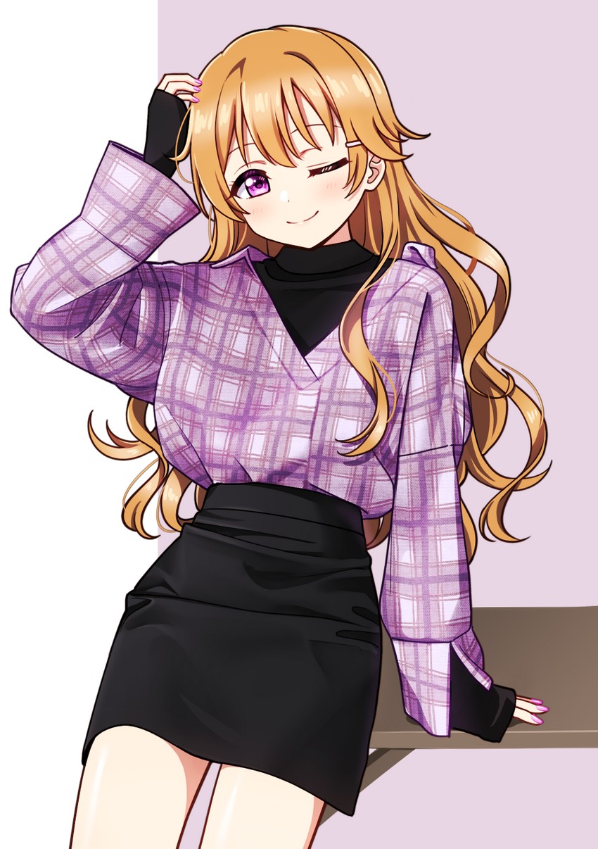 konoe kanata (love live! and 2 more) drawn by deadnooodles